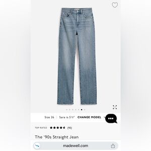 Madewell 90s Straight Leg Jeans